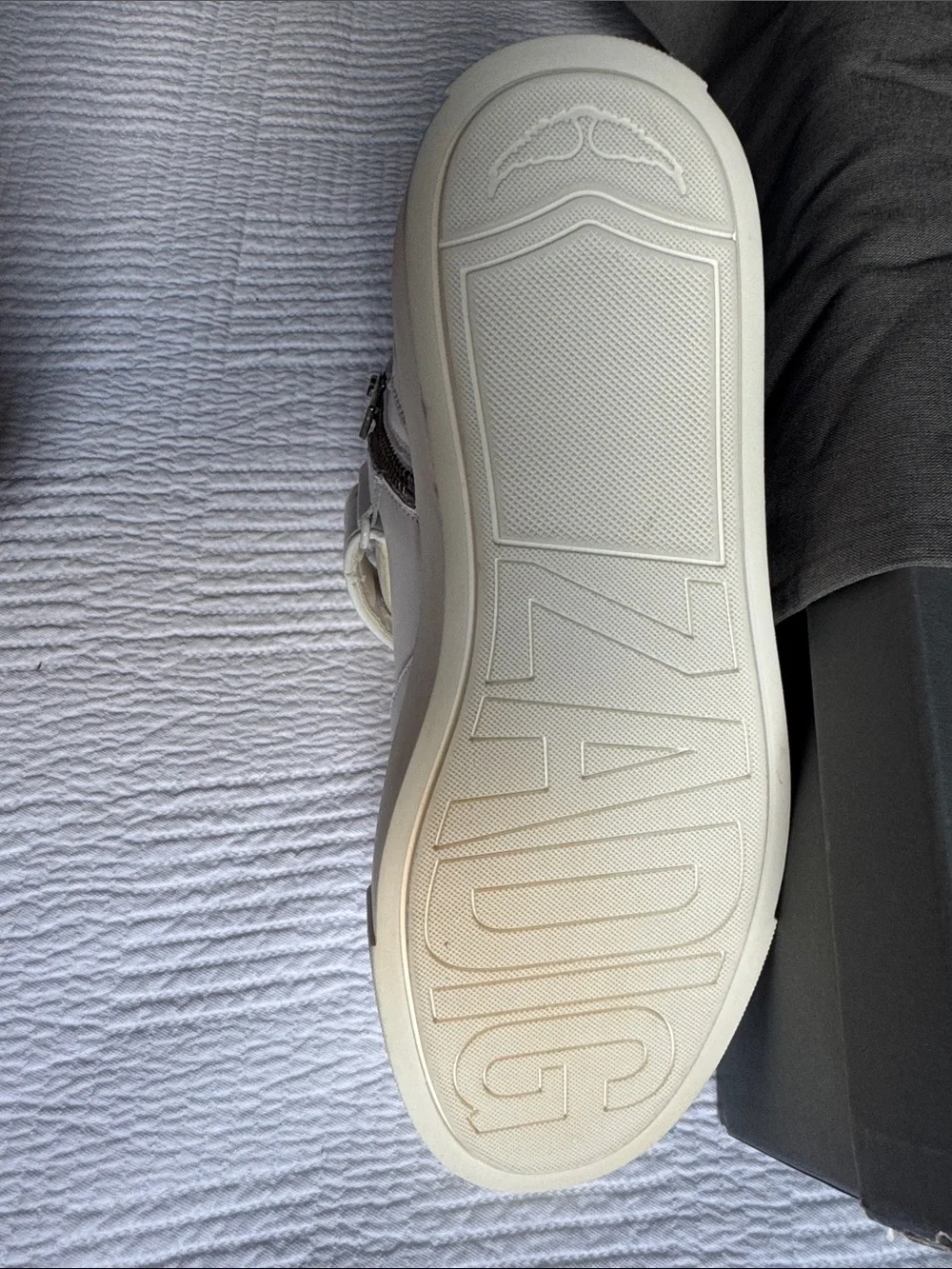 Zadig & Voltaire White womens  High-Top Sneaker with Strap